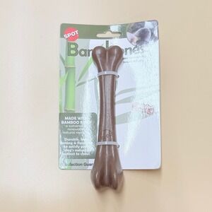 Spot Bam-bones Bamboo Fiber Bacon Flavor Dog Chew Toy for Dogs Under 40lbs 7.25"